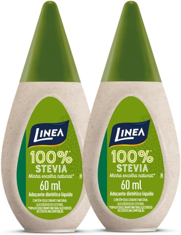 Linea Kit 2 Adoçantes Stevia 60ml 
