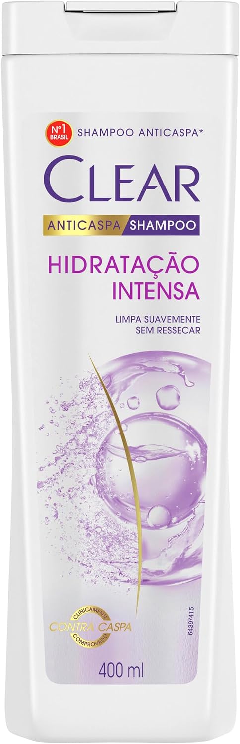 Shampoo Clear Anticaspa Hidratação Intensa 400ML