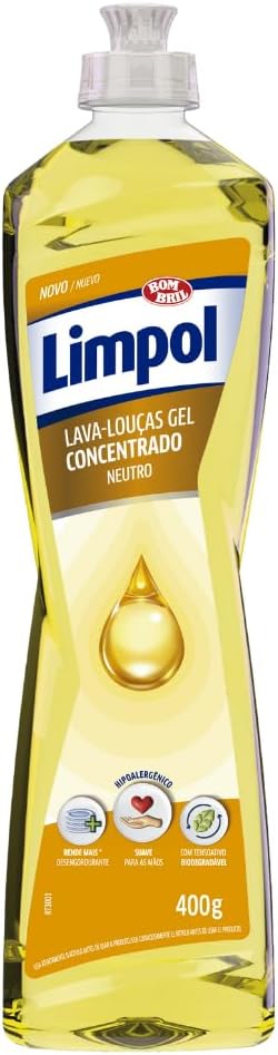 Detergente Gel Limpol Concentrado Neutro 400ml