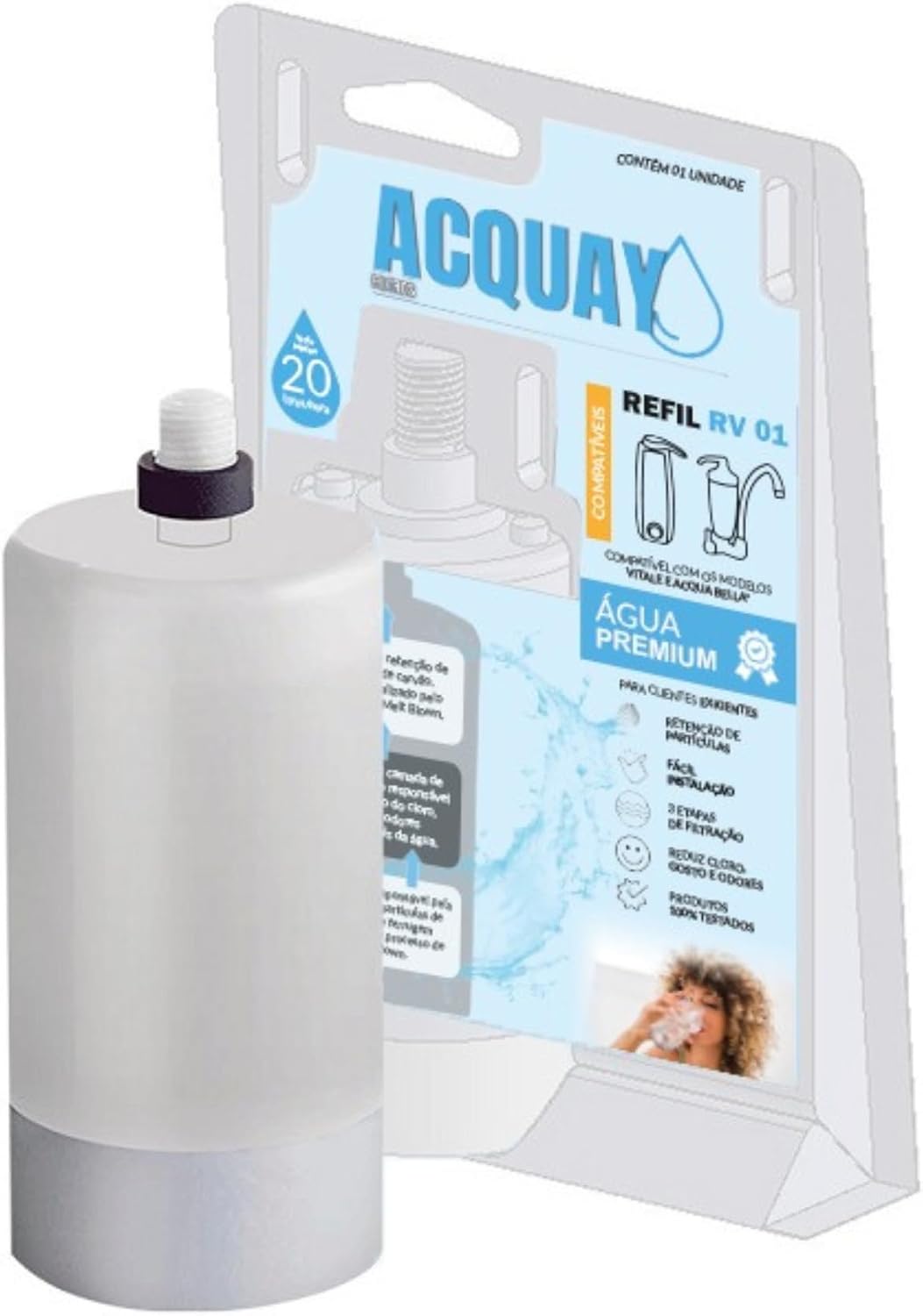 Refil de Purificador de Água Acqua Bella 